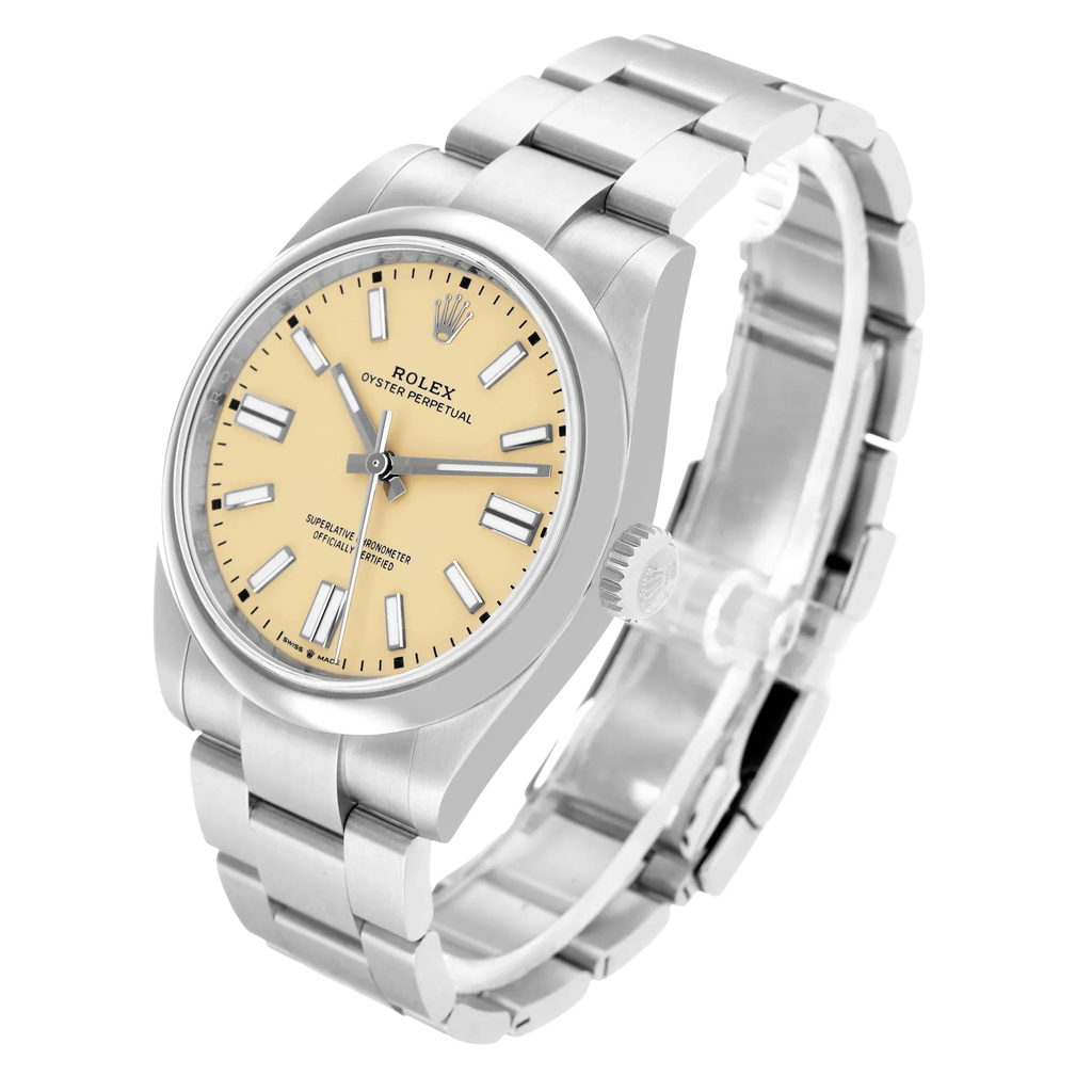 Oyster Perpetual 41mm Steel Beige Dial Mens Watch 134300