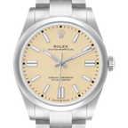 Oyster Perpetual 41mm Steel Beige Dial Mens Watch 134300
