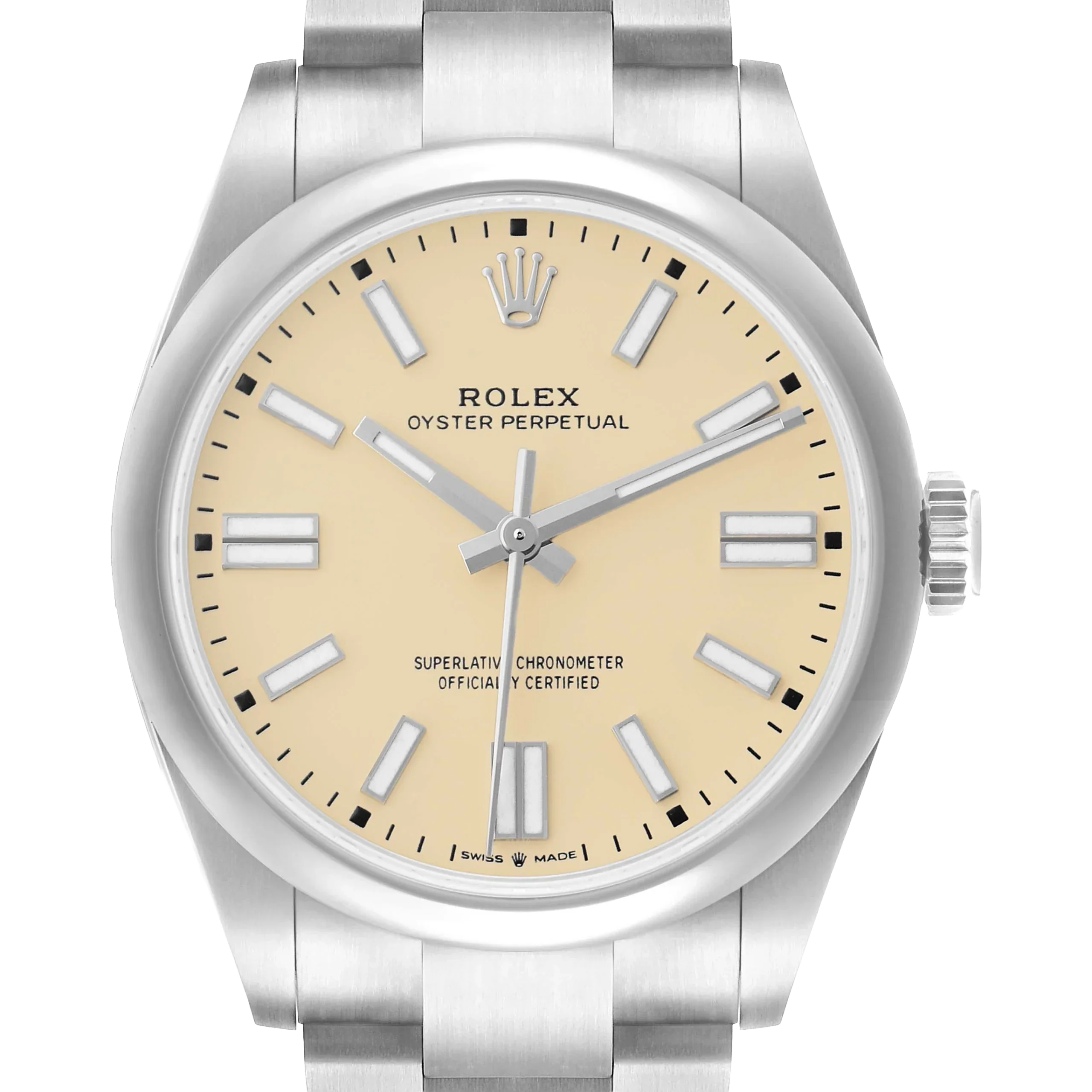 Oyster Perpetual 41mm Steel Beige Dial Mens Watch 134300