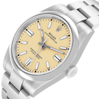 Oyster Perpetual 41mm Steel Beige Dial Mens Watch 134300