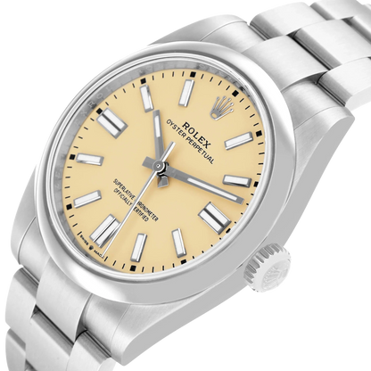 Oyster Perpetual 41mm Steel Beige Dial Mens Watch 134300