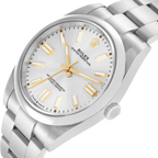 Oyster Perpetual 41mm Steel Silver Dial Mens Watch 124300