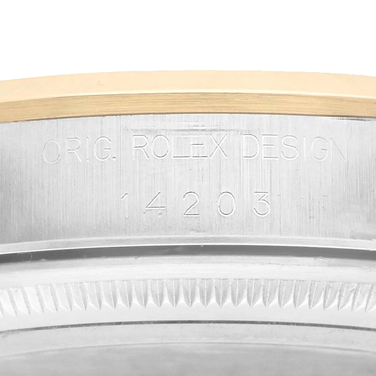 Oyster Perpetual 34mm Steel Yellow Gold Slate Dial Mens Watch 14203
