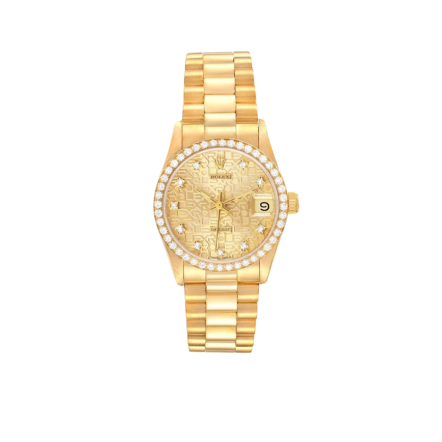 Lady-Datejust 31mm Midsize Yellow Gold Diamond Watch 68288