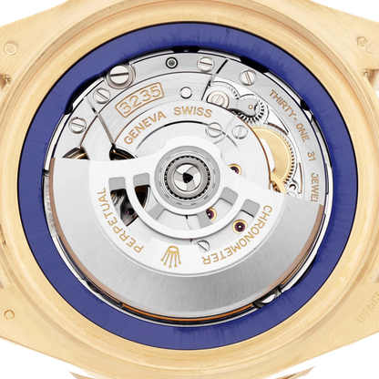 Seadweller Deepsea 44mm Yellow Gold Blue Dial Mens Watch 136668