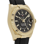 Sky-Dweller 42mm Yellow Gold Bright Black Dial 336238