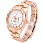 Sky-Dweller 42mm  Rose Gold White Dial Mens Watch 326935