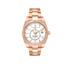 Sky-Dweller 42mm  Rose Gold White Dial Mens Watch 326935