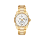 Sky-Dweller 42mm Yellow Gold White Dial Automatic Mens Watch 326938