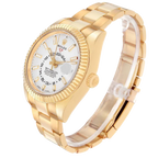 Sky-Dweller 42mm Yellow Gold White Dial Automatic Mens Watch 326938
