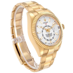 Sky-Dweller 42mm Yellow Gold White Dial Automatic Mens Watch 326938