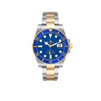 Submariner 40mm Steel Yellow Gold Blue Dial Bezel Mens Watch 116613