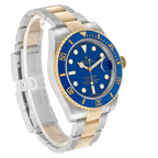 Submariner 40mm Steel Yellow Gold Blue Dial Bezel Mens Watch 116613