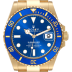 Submariner 41mm Yellow Gold Blue Dial Bezel Mens Watch 126618