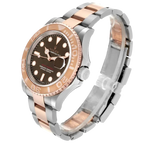 Yachtmaster 40 Rose Gold Steel Brown Dial Mens Watch 116621
