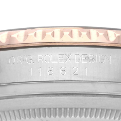 Yachtmaster 40 Rose Gold Steel Brown Dial Mens Watch 116621