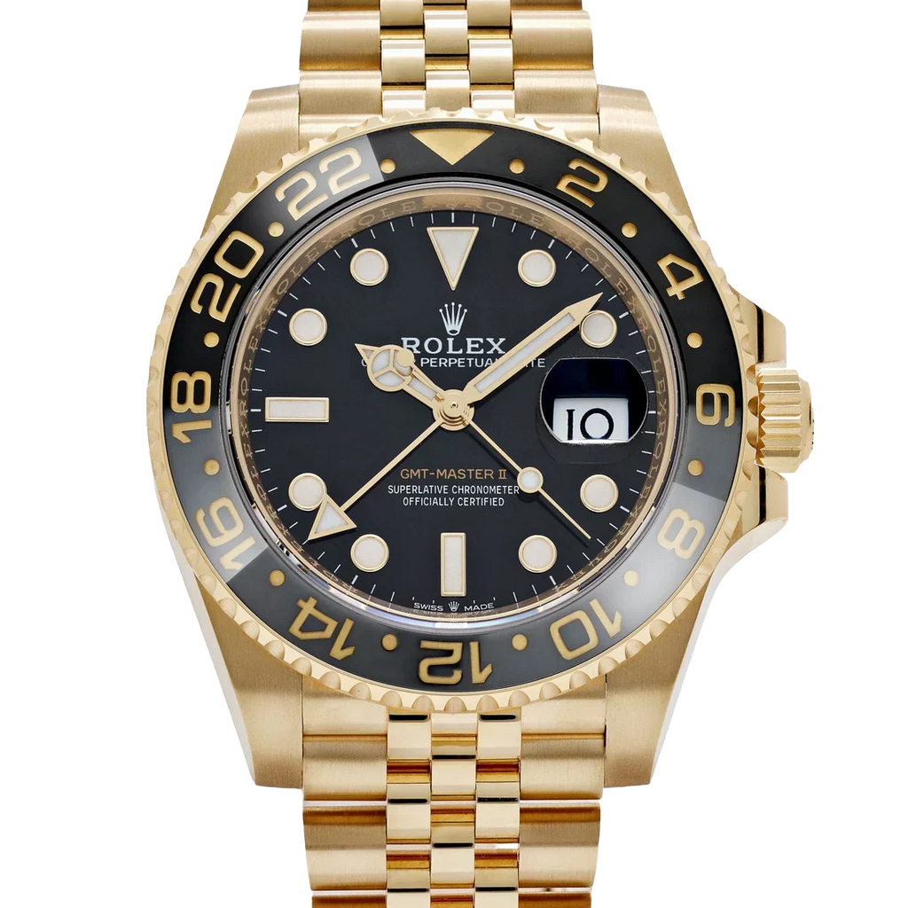 GMT-Master II 126718GRNR Yellow Gold Black Dial Jubilee (2025)