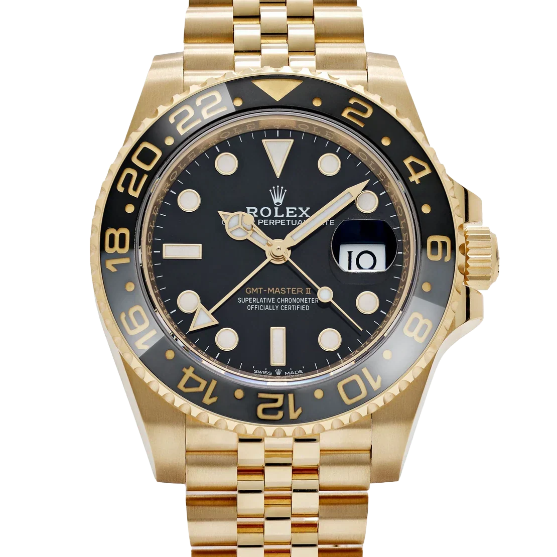 GMT-Master II 126718GRNR Yellow Gold Black Dial Jubilee (2025)