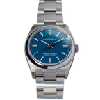 Oyster Perpetual 41mm Stainless Steel Med Blue Dial Men Watch 134300-0009 New 2025
