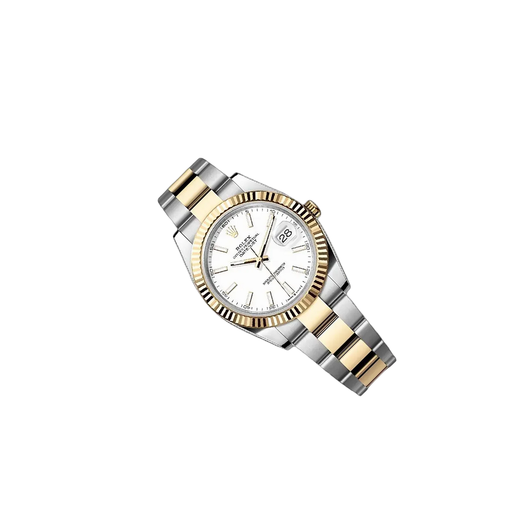 Datejust 41mm White Dial, Yellow Roleso 126333-0015