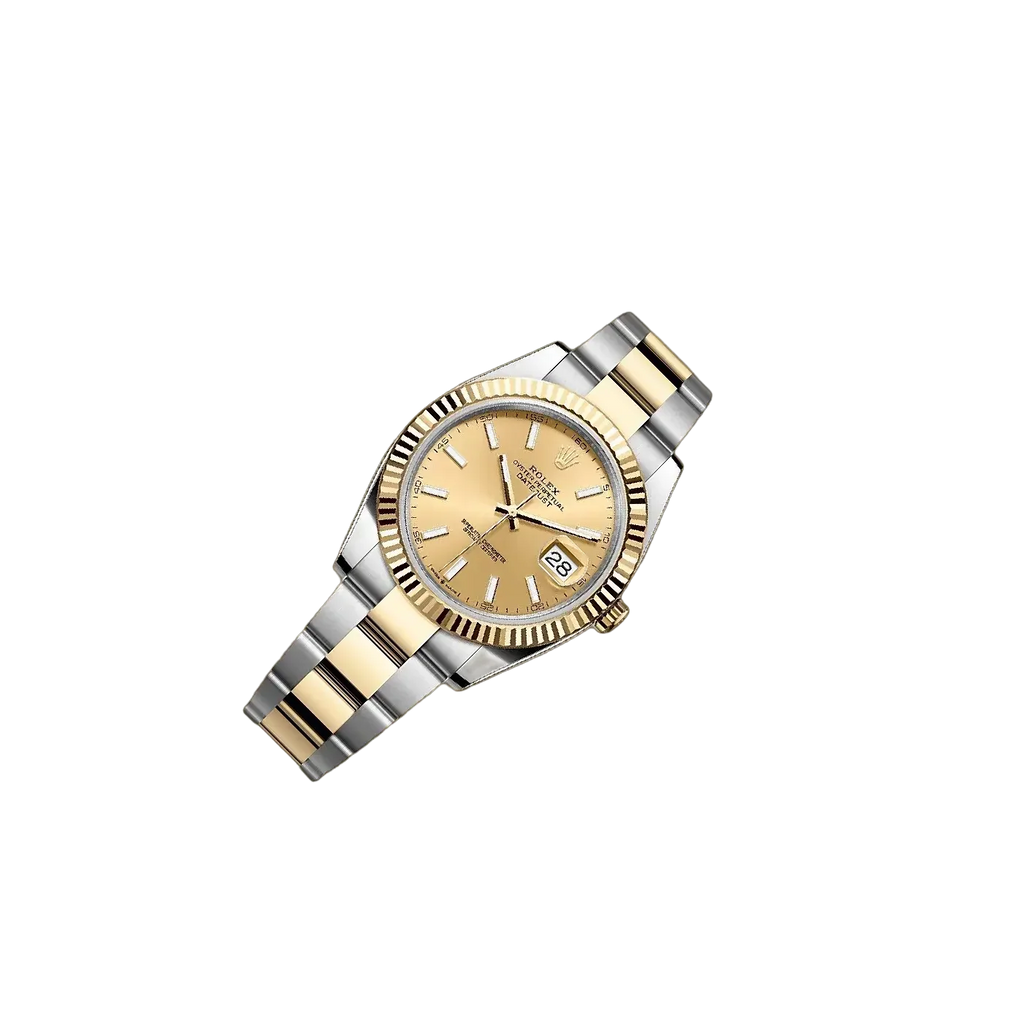 Datejust 41mm Champagne Dial Yellow Rolesor 126333-009